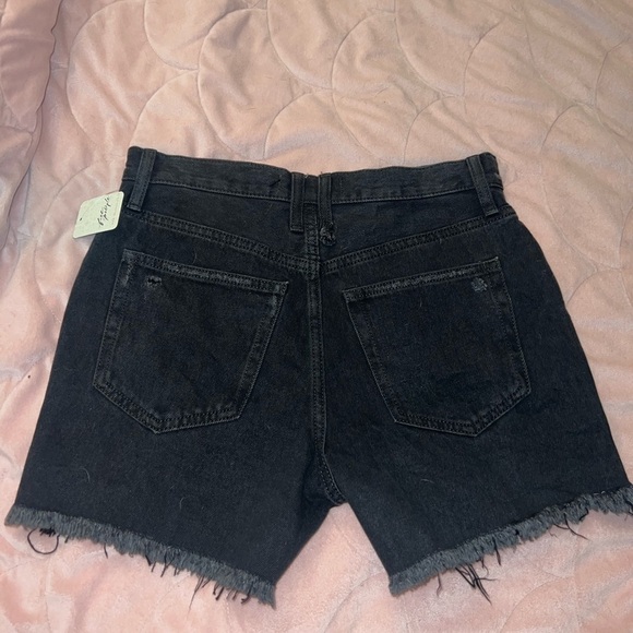 NWT Free People x We The Free Makai Cutoff Black Denim Shorts - Picture 8 of 10